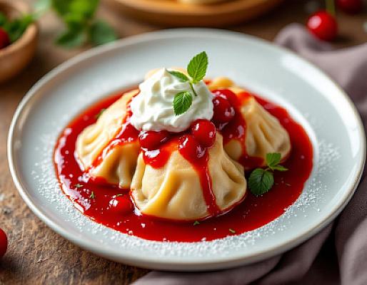 Вареники с вишней